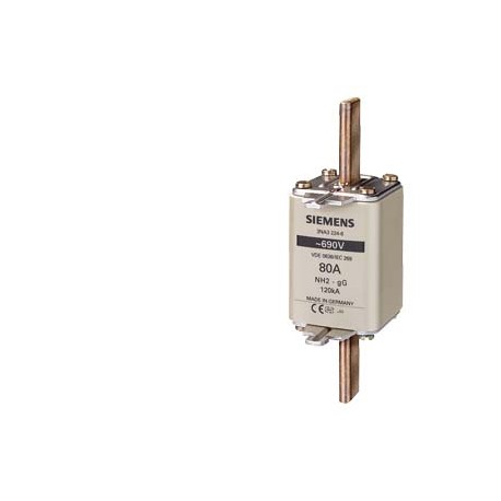 3NA3230-6 SIEMENS cartuccia fusibile NH, NH2, In: 100 A, gG, Un AC: 690 V, Un DC: 440 V, segnalatore di inte..