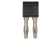 8WH9010-0BC08 SIEMENS connettore di cortocircuito, 6mm², completamente isolato, a 2 poli, nero