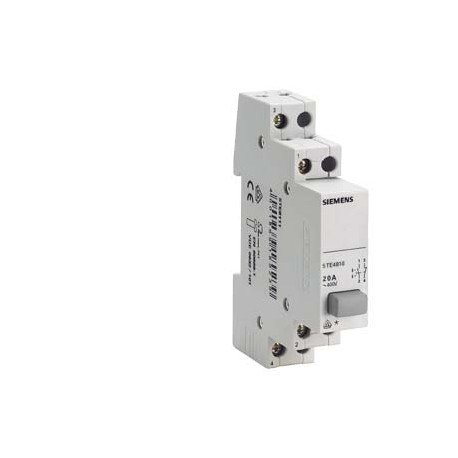 5TE4811 SIEMENS Taster, 2S 20A, 1 Taste grau mit Rastfunktion