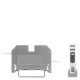 8WA1221 SIEMENS morsetto passante in materiale termoplastico attacco a saldare su entrambi i lati 5,5mm, gr...