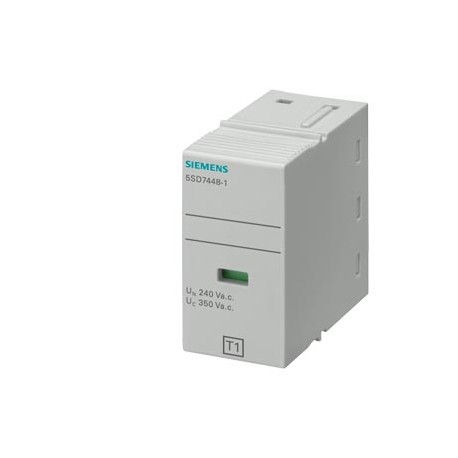 5SD7448-1 SIEMENS Plug-in part type 1 L-N Requirement class B, UC 350V 1-pole for combi-arrester 5SD744
