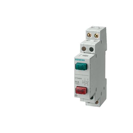 5TE4830 SIEMENS button, 1 NO+1 NC 20 A 2 keys red green,