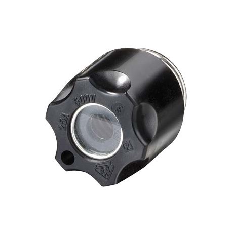 5SH1231 SIEMENS cappuccio filettato DIAZED DIII 63A AC DC 500V isolante con foro di prova