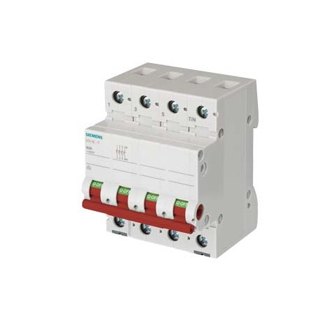 5TL1663-1 SIEMENS Ausschalter 63A 3-polig+N, mit rotem Griff