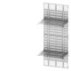 8PQ5000-4BA26 SIEMENS SIVACON S4, suddivisione per sbarre collettrici principali, lato posteriore, La: 800mm