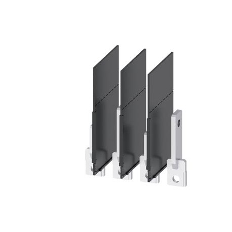 3VA9154-0QD00 SIEMENS attacco a sbarra anteriore a sviluppo verticale, 4 pezzi Accessori per: 3VA1 100/160