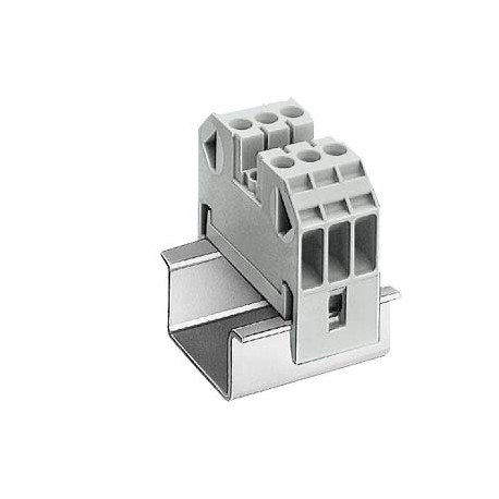 8WA1011-3DF21 SIEMENS Through-type terminal thermoplast Screw terminal on both sides Terminal block 3-pole, ..