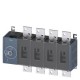 3KD5044-0RE10-0 SIEMENS sezionatore sottocarico 1000A, grand. costr. 5, a 4 poli comando laterale a sinistra..