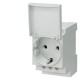 5TE6801 SIEMENS presa Schuko 16 A con coperchio secondo DIN VDE 0620 per montaggio in quadri di distribuzione