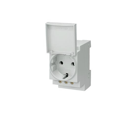 5TE6801 SIEMENS presa Schuko 16 A con coperchio secondo DIN VDE 0620 per montaggio in quadri di distribuzione