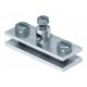 939 5043107 OBO BETTERMANN Messa a terra morsetto, 55mm, elettrozincato, DIN 50961 Acciaio St