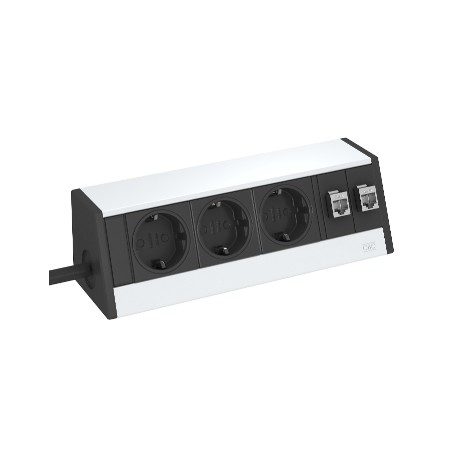 DB-5A3 D3S2K 6116933 OBO BETTERMANN Deskbox p.conectar pronto, in alluminio in alluminio, anodizzato, Alu