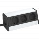 DB-5A3 D3S 6116930 OBO BETTERMANN Schreibtisch-Box frei Montage, Aluminium, eloxiert, Aluminium, Alu