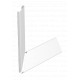 FOOP3SRW 6287060 OBO BETTERMANN Cubierta para el ángulo ascendente plana, escritorio, 80x300mm, Blanco puro,..