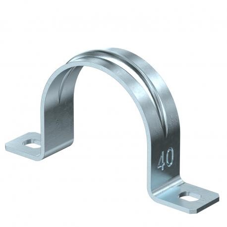 605 40 G 1018396 OBO BETTERMANN Bloccaggio clip, 2 piedi, 40 mm, elettrozincato, DIN 50961 Acciaio St
