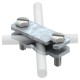 250 A-FT 5313015 OBO BETTERMANN Borne diagonale, zincatura a caldo, DIN EN ISO 1461 Acciaio St