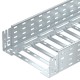SKSM 130 FT 6059637 OBO BETTERMANN Cable tray SKSM perforated with quick connector, 110x300x3050, Hot-dip ga..