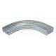 WRB 90 165 FT 6098742 OBO BETTERMANN 90° bend for wide span cable tray 160, 160x500, Hot-dip galvanised, DIN..