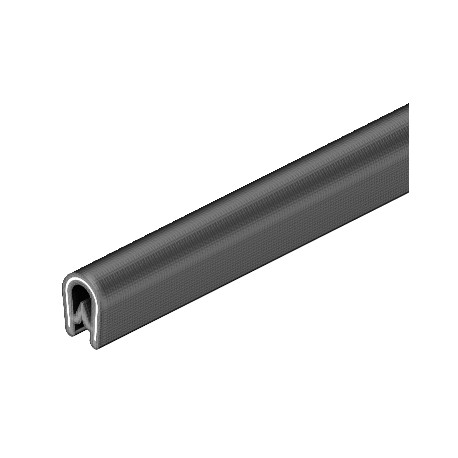 KSB 4 PVC 6072895 OBO BETTERMANN Edge protection strip for plates, Black, Polyvinylchloride, PVC
