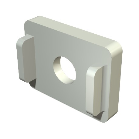 2033 D 25x19 2205092 OBO BETTERMANN Spacer for cable clamp, 25,5x19x4mm, Light grey, 7035, Polystyrene, PS