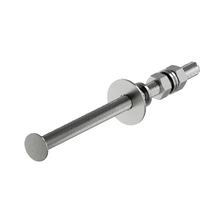 isFang 3B-G2 5408972 OBO BETTERMANN Asta filettata per FangFix calcestruzzo 2 basi, 340mm, acciaio inox 1.43..