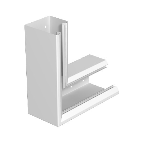 GEK-SAFS133110P 6282720 OBO BETTERMANN Flachwinkel steigend für Schreibtisch-Trunking, 133x110mm, reines Wei..