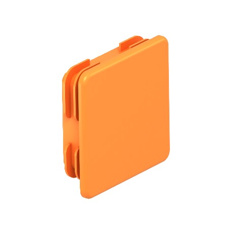 MS 41 EDK OR 1122906 OBO BETTERMANN Endkappe für Profilschiene MS 41, 41x41mm, Pastell orange, 2003, Polyeth..