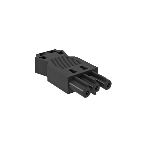 BT-S GST18i3p SW 6108056 OBO BETTERMANN Conector hembra 3 polos, embornamiento a tornillo, negro,