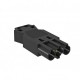 ST-S GST18i3p SW 6108054 OBO BETTERMANN connecteur mâle à 3 broches, vis de connexion terminal, noir,
