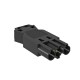 ST-S GST18i3p SW 6108054 OBO BETTERMANN conector de 3 pinos macho, parafuso de conexão do terminal, preto,