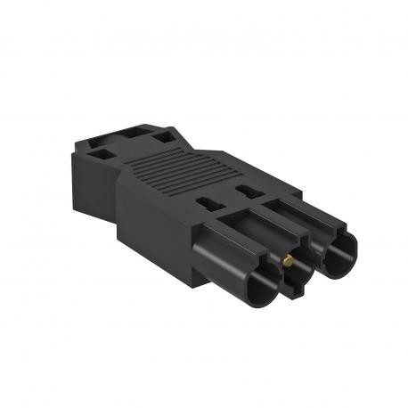 ST-S GST18i3p SW 6108054 OBO BETTERMANN Stecker 3-polig, Schraubanschluss, Schwarz,