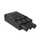BT-F GST18i3p SW 6108052 OBO BETTERMANN connecteur 3 broches femelle, connexion terminal rapide, noir,