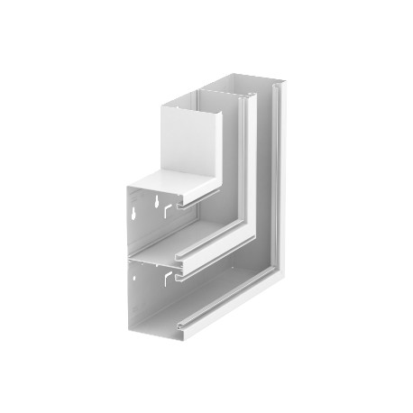 GS-DFS90210RW 6278520 OBO BETTERMANN angle plan 90x210mm vers le haut symétrique, blanc pur, 9010 Steel St