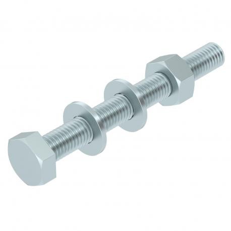 SKS 10X90 F 6418252 OBO BETTERMANN Tornillo de cabeza hexagonal, tuerc.+arand.+ anillo elastic., M10x90, gal..