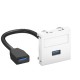 MTG-U3A F RW1 6104922 OBO BETTERMANN Multimedia-Unterstützung, USB 3.0 AA mit Kabel, Buchse-Buchse, 45x45mm,..