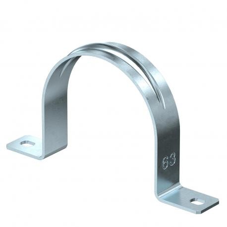 605 63 G 1018639 OBO BETTERMANN Serrage pince, 2 pieds, 63mm, électrozingué, DIN 50961 Acier St