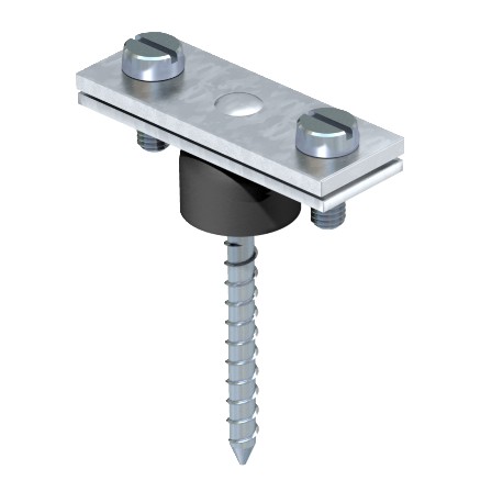 370 H 5025206 OBO BETTERMANN Fixe com parafusos lag para FL30, 55mm, galvanizado a quente, DIN EN ISO 1461 A..