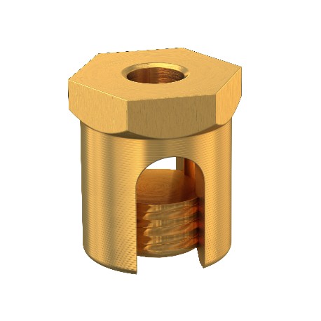 EKL 35 M6 6404014 OBO BETTERMANN Visser la terre vis de fixation M6, 35 mm, laiton poli, CuZn
