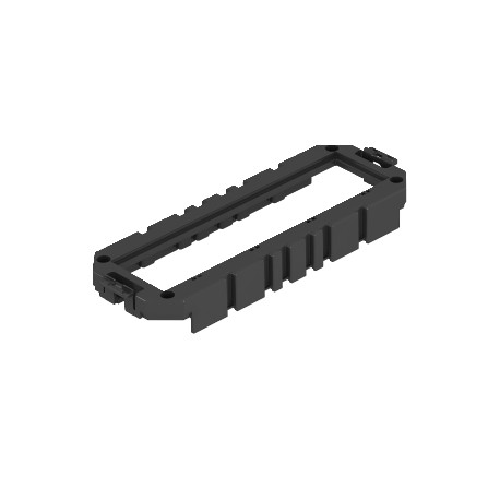 MT4 45 OKB 7403870 OBO BETTERMANN Suporte para 4 aparelhos Modul 45 M45 OKB, 208x76x22, grafite preto, 9011,..