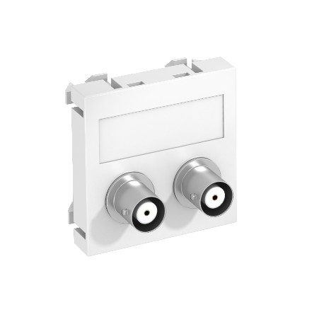MTG-2BC F RW1 6105090 OBO BETTERMANN Prendere multimediali, audio BNC, intoppo 2x, prendere-take, 45x45mm, b..