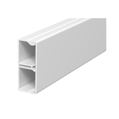 WDK-N20050RW 6168744 OBO BETTERMANN Wall trunking system with nail strip/base perfor., 20x50x2000, Pure whit..