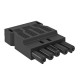 BT-S GST18i5p SW 6108072 OBO BETTERMANN Conector hembra 5 polos, embornamiento a tornillo, negro,