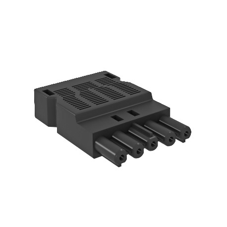 BT-S GST18i5p SW 6108072 OBO BETTERMANN conector de 5 pinos fêmea, parafuso de conexão do terminal, preto,