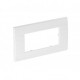 AR45-F2 RW 6119342 OBO BETTERMANN Frame, Modul 45, double, 84x140mm, blanc pur, 9010, Polycarbonate, PC