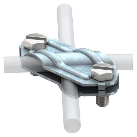 250 5312906 OBO BETTERMANN Cross-conector, galvanizado a quente, DIN EN ISO 1461 Aço St