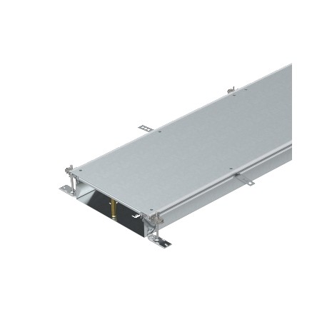 OKA-W20010050 7424440 OBO BETTERMANN Flushfloor trunking unit blank, 2400x200x100, Strip-galvanised, DIN EN ..