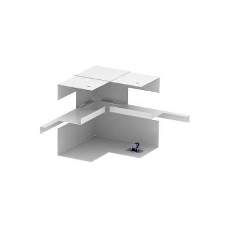 GS-AI70130RW 6277440 OBO BETTERMANN ângulo interior, simples assimétrica, 70x130mm, branco puro, 9010 Aço St