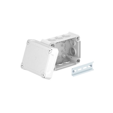 T 100 HD LGR 2007712 OBO BETTERMANN Junction box with raised cover, 150x116x83, Light grey, 7035,