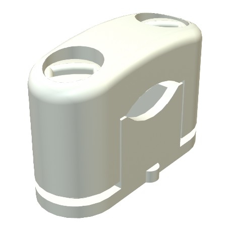 3083 LGR 2124459 OBO BETTERMANN clip di SOM, 32-45mm, grigio chiaro, RAL 7035, Duroplast, amminoplasti Tipo ..