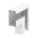 GS-AFF90170RW 6277930 OBO BETTERMANN angolo piano caduta asimmetrica 90x170mm, bianco puro, 9010 Acciaio St